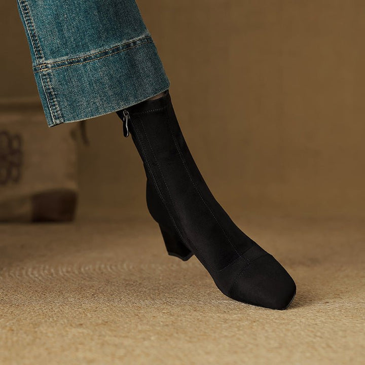 Aelis Genuine Suede Boots - My Store