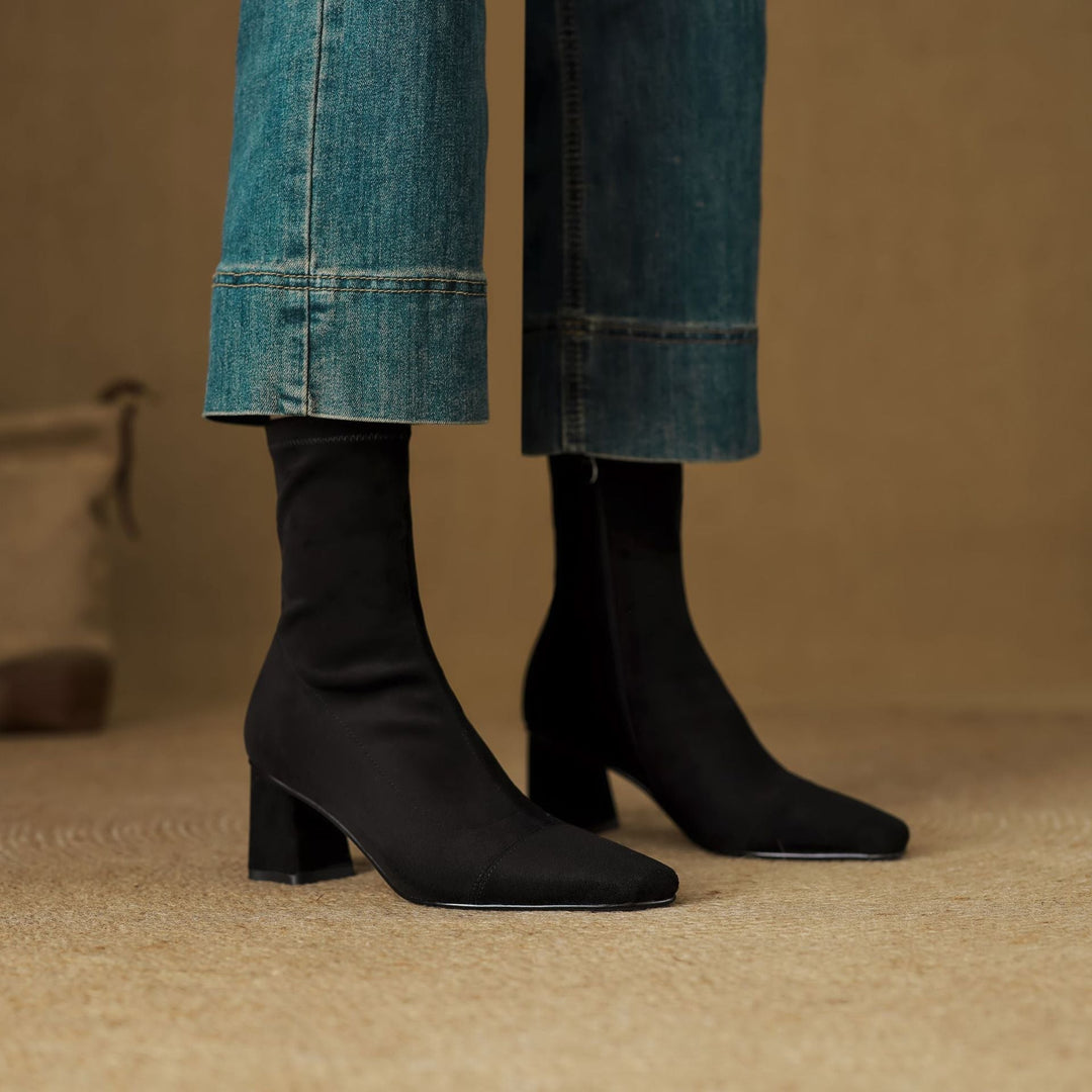 Aelis Genuine Suede Boots - My Store