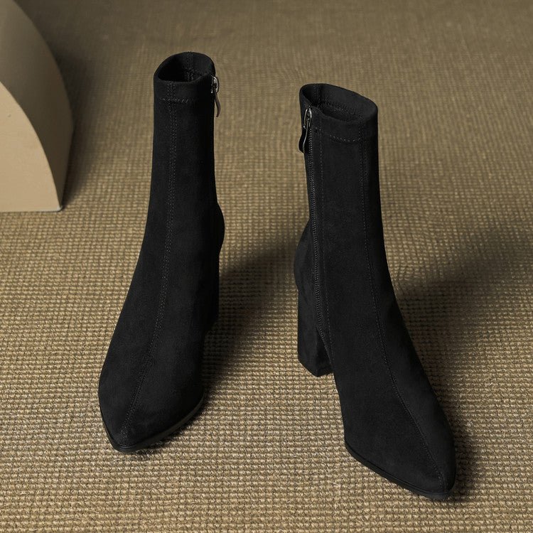 Alora Genuine Suede Boots - My Store