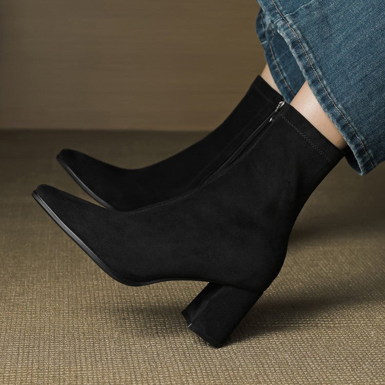Alora Genuine Suede Boots - My Store