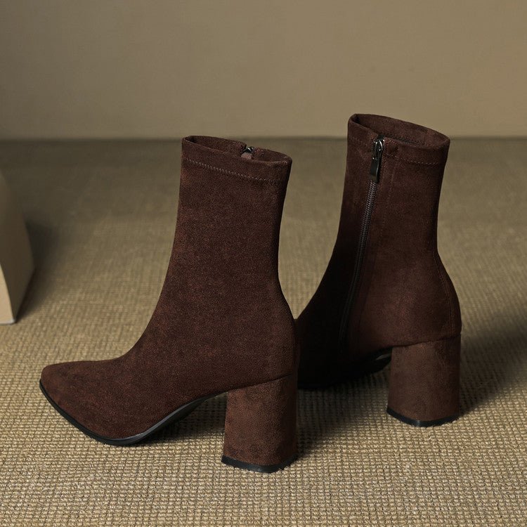 Alora Genuine Suede Boots - My Store