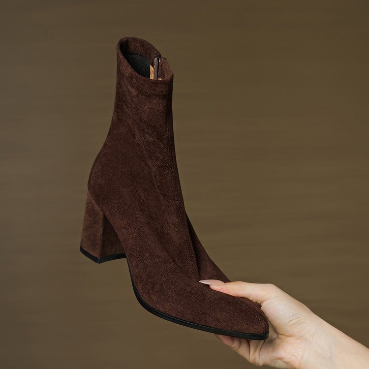 Alora Genuine Suede Boots - My Store