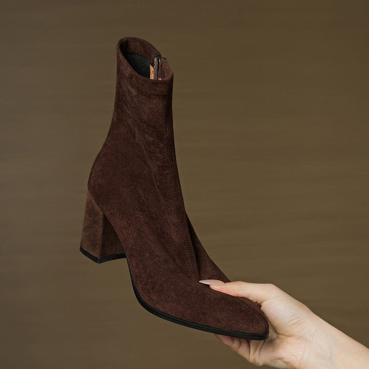 Alora Genuine Suede Boots - My Store