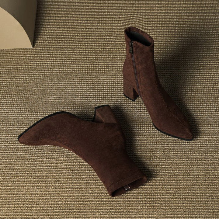 Alora Genuine Suede Boots - My Store