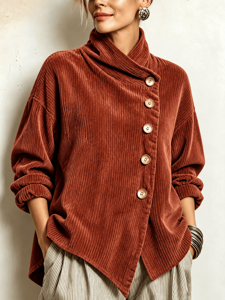 AMBER | Corduroy button-up top - My Store
