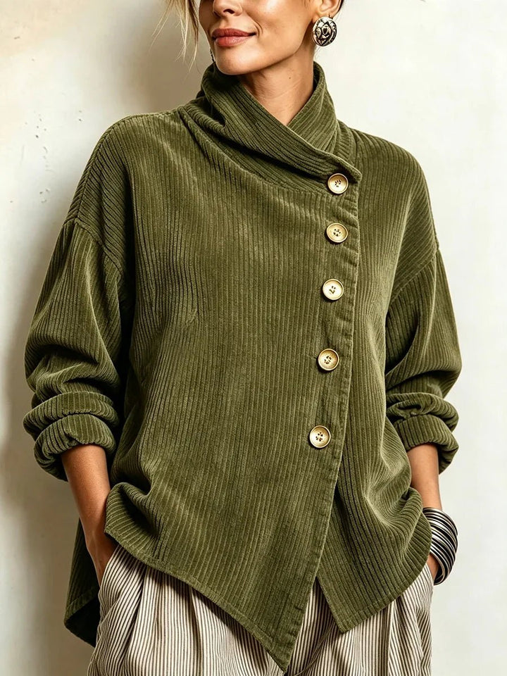 AMBER | Corduroy button-up top - My Store