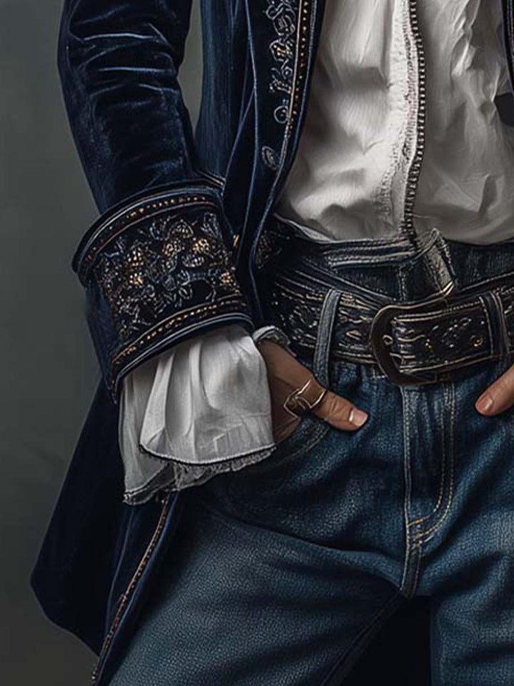 Anastasia | Embroidered Longline Jacket - My Store