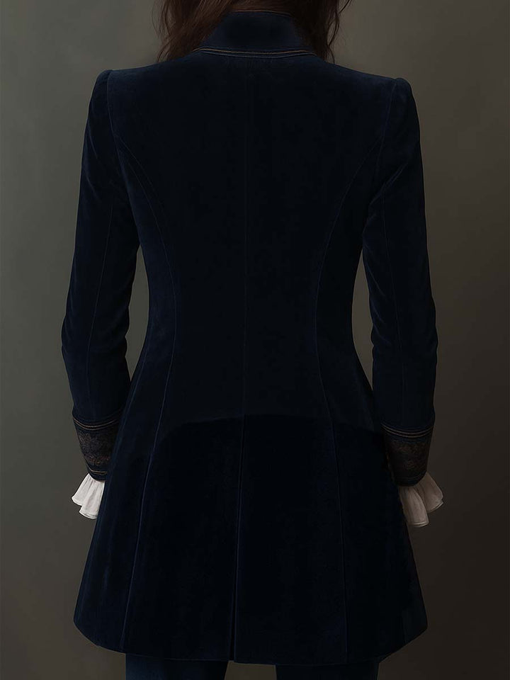 Anastasia | Embroidered Longline Jacket - My Store