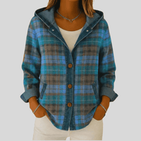 Bevlyn™ | Hooded Plaid Shacket