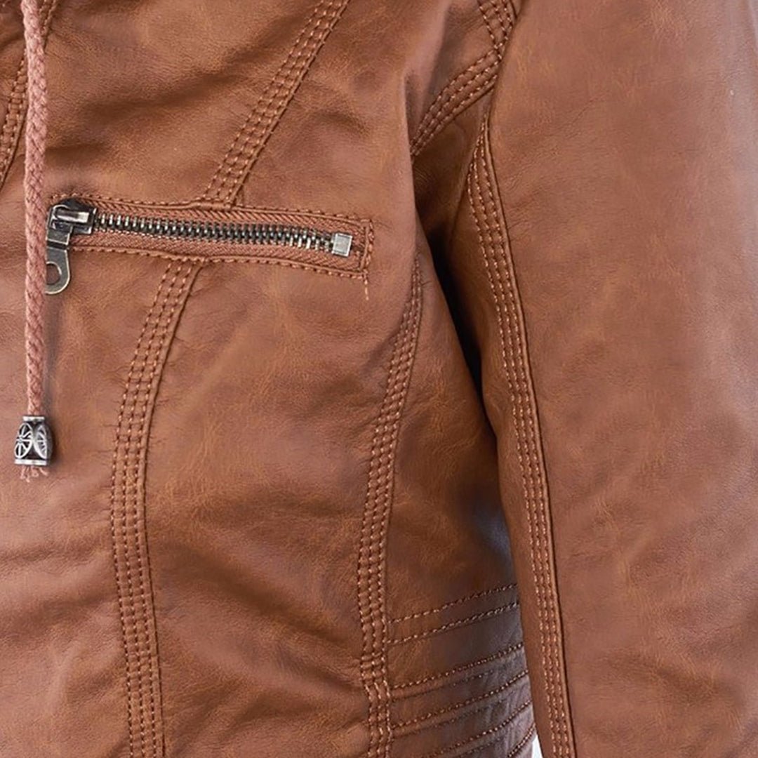 Callista | Hooded Moto Jacket - My Store