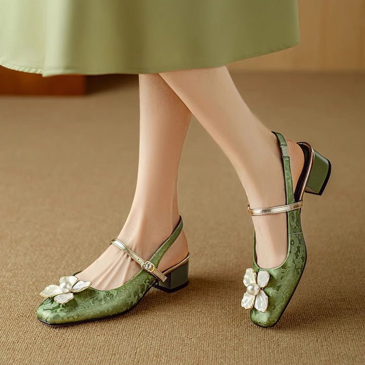 Camellia Slingback Pumps - My Store