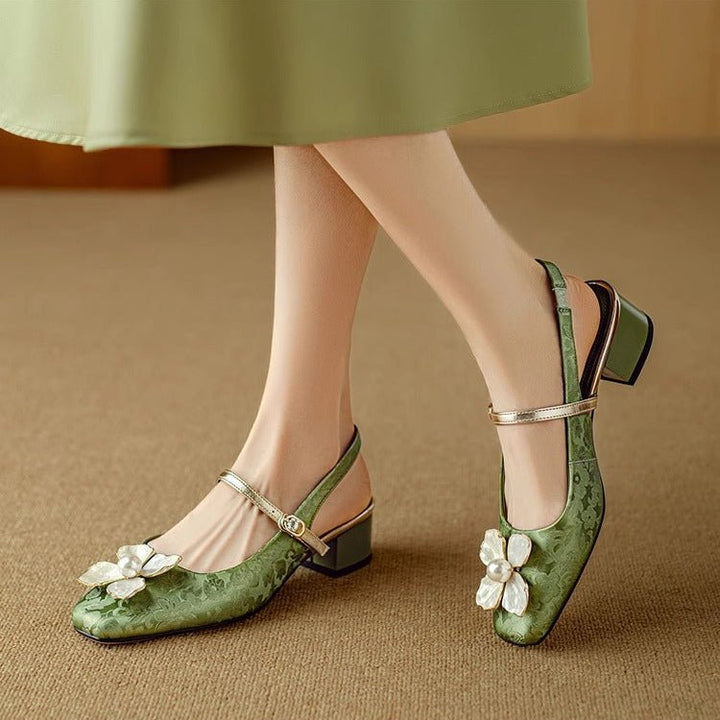 Camellia Slingback Pumps - My Store