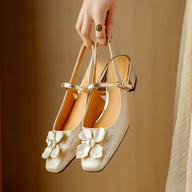 Camellia Slingback Pumps - My Store