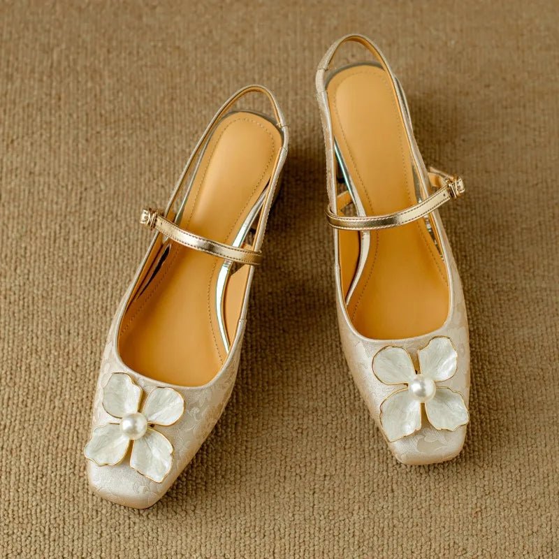 Camellia Slingback Pumps - My Store