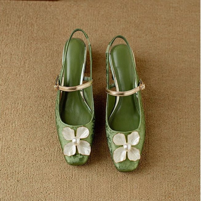 Camellia Slingback Pumps - My Store