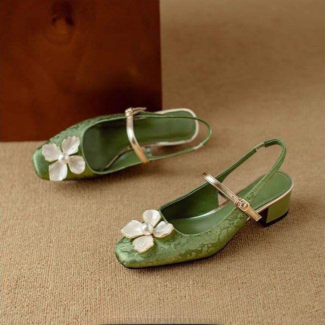 Camellia Slingback Pumps - My Store