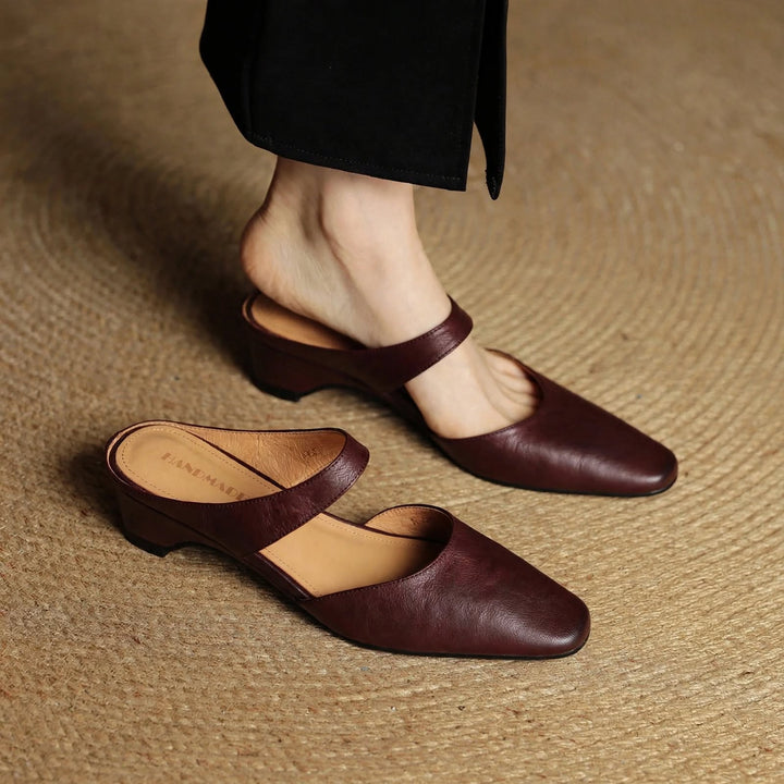 Cavie Square-Toe Mules - My Store