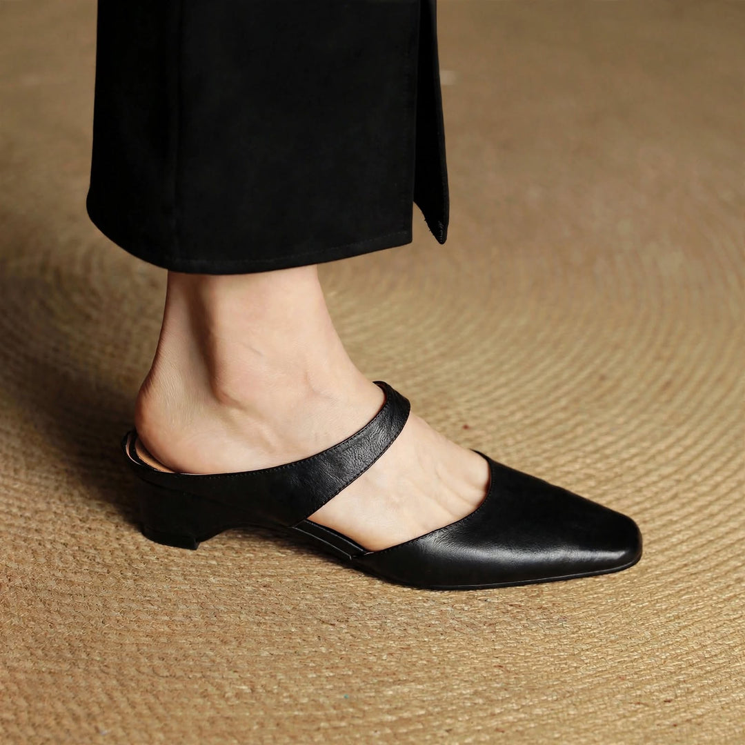 Cavie Square-Toe Mules - My Store