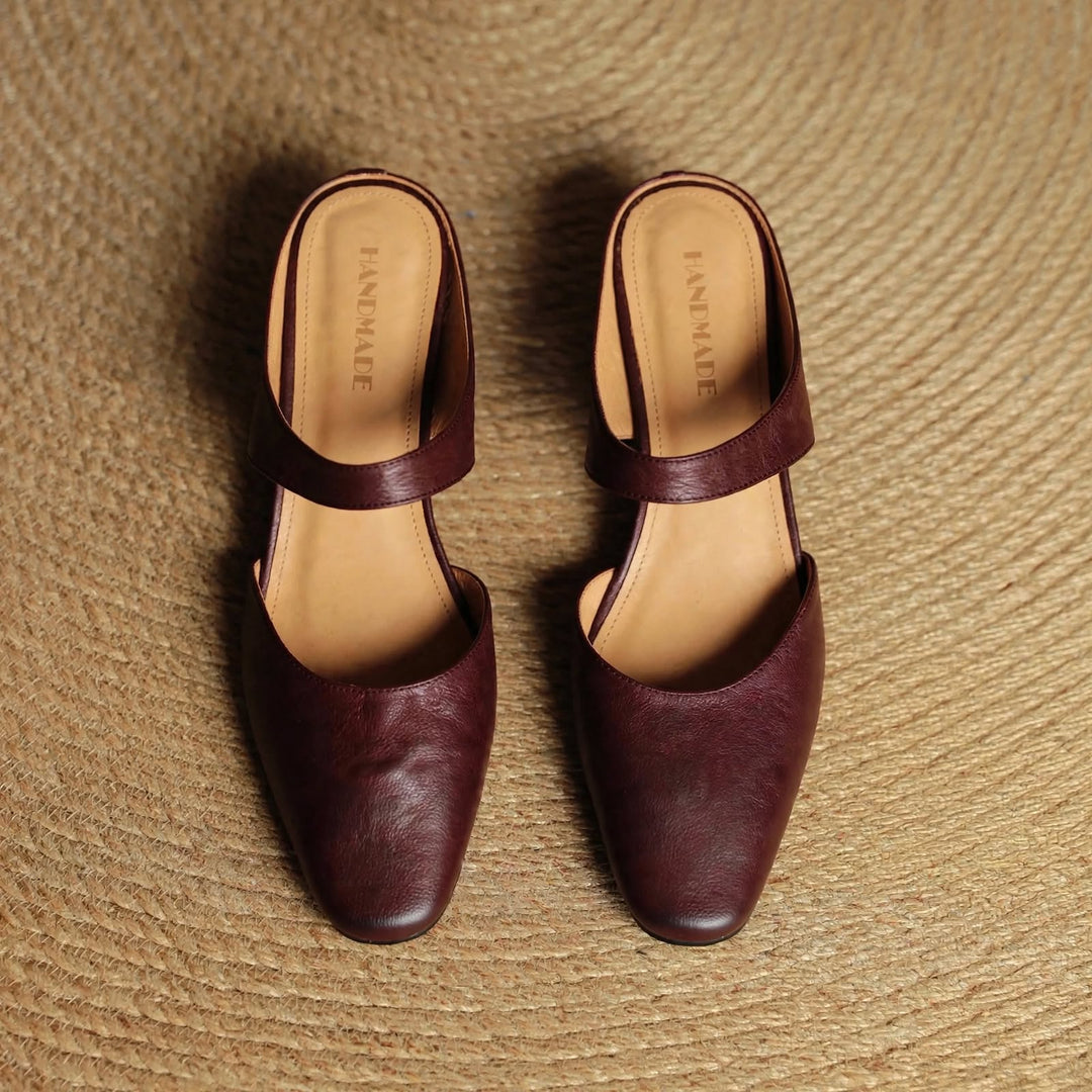 Cavie Square-Toe Mules - My Store