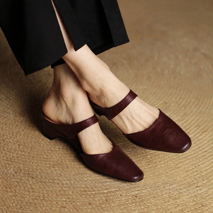 Cavie Square-Toe Mules - My Store