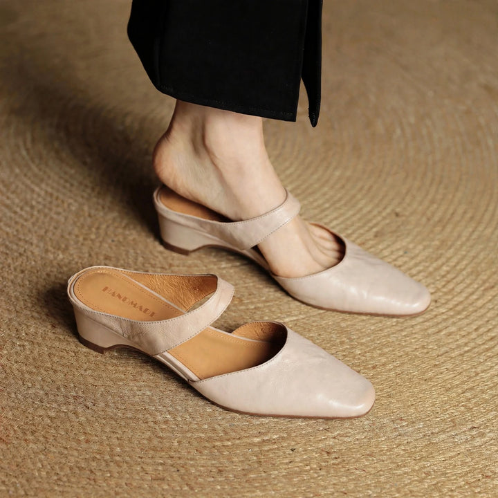 Cavie Square-Toe Mules - My Store