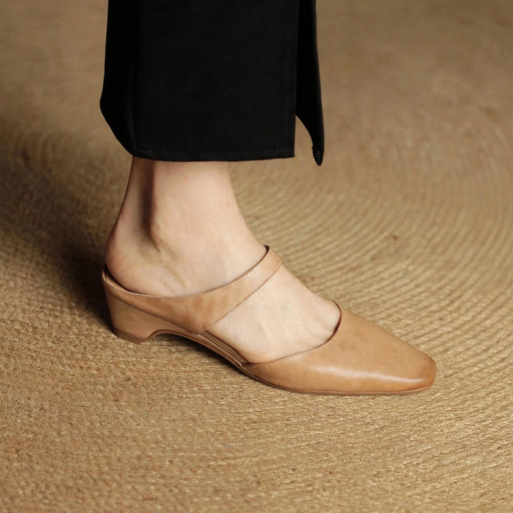 Cavie Square-Toe Mules - My Store