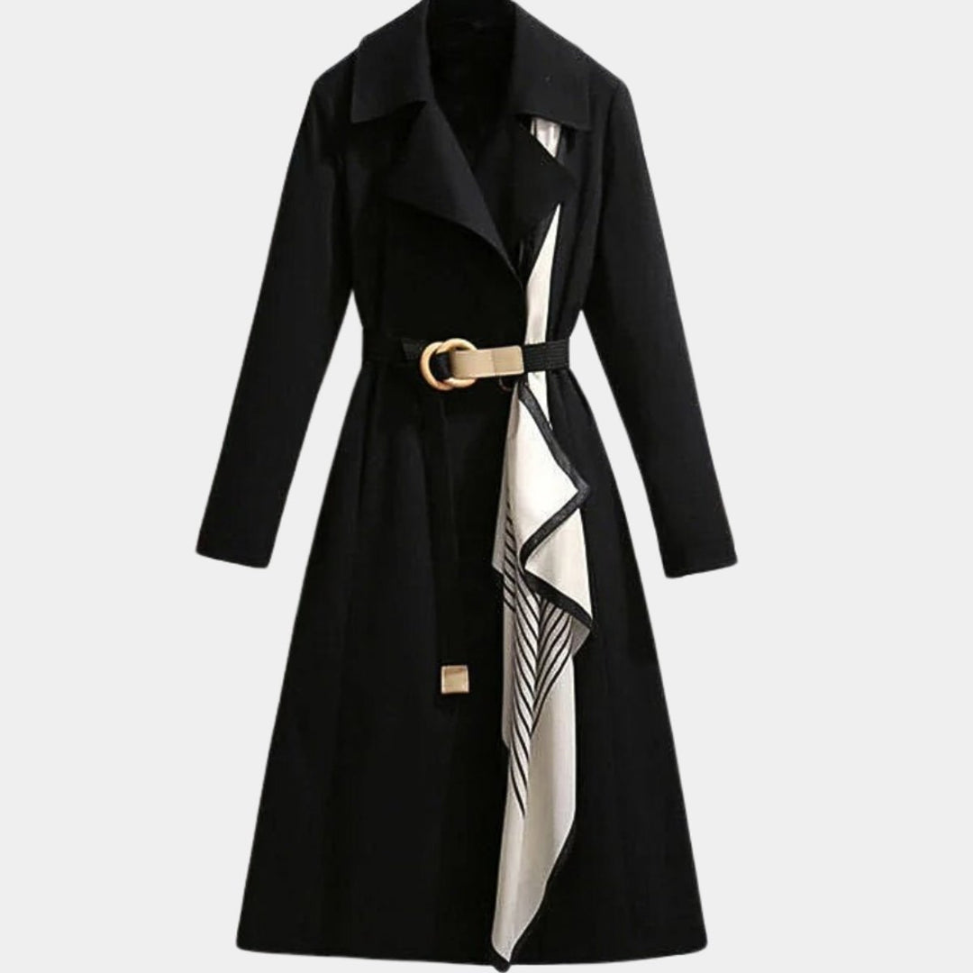 Clarice | Belted Classic Midi Trench Coat - My Store