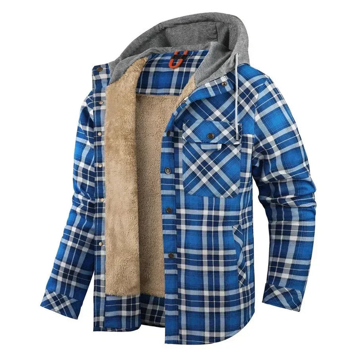Fabrizio | Lightweight Checkered Jacket with Hood