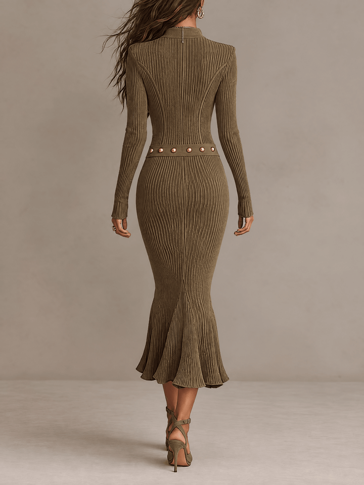 Cosima | Ribbed Mermaid Midi Dress - My Store