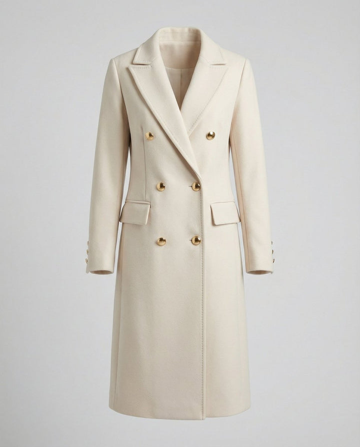 Emeline | Double-Breasted Longline Overcoat - My Store