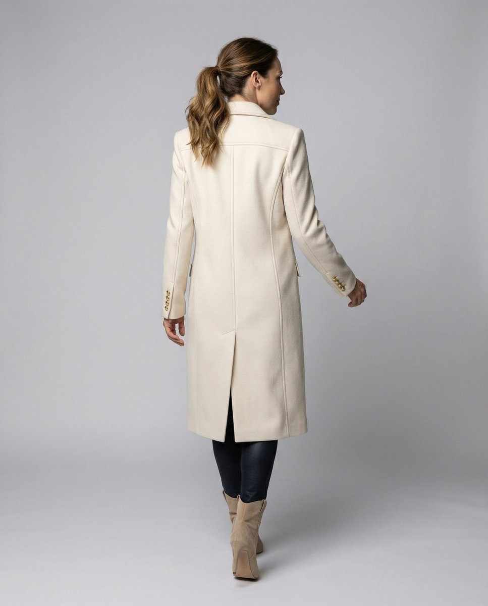 Emeline | Double-Breasted Longline Overcoat - My Store