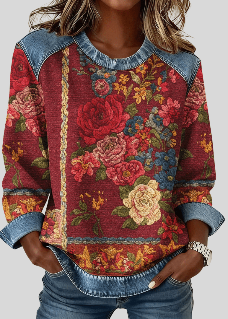 EVELYN | Floral print sweatshirt - My Store