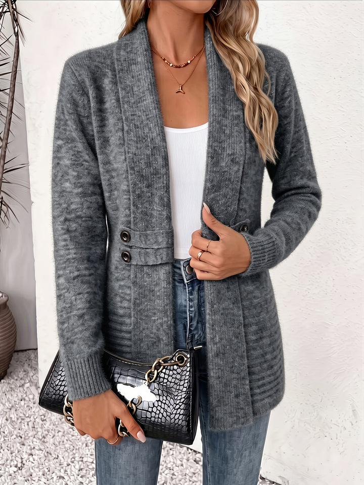 FAITH | Open-front cardigan with seamed waist - My Store