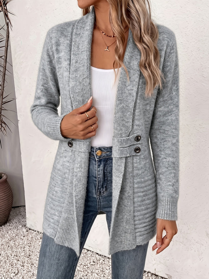 FAITH | Open-front cardigan with seamed waist - My Store