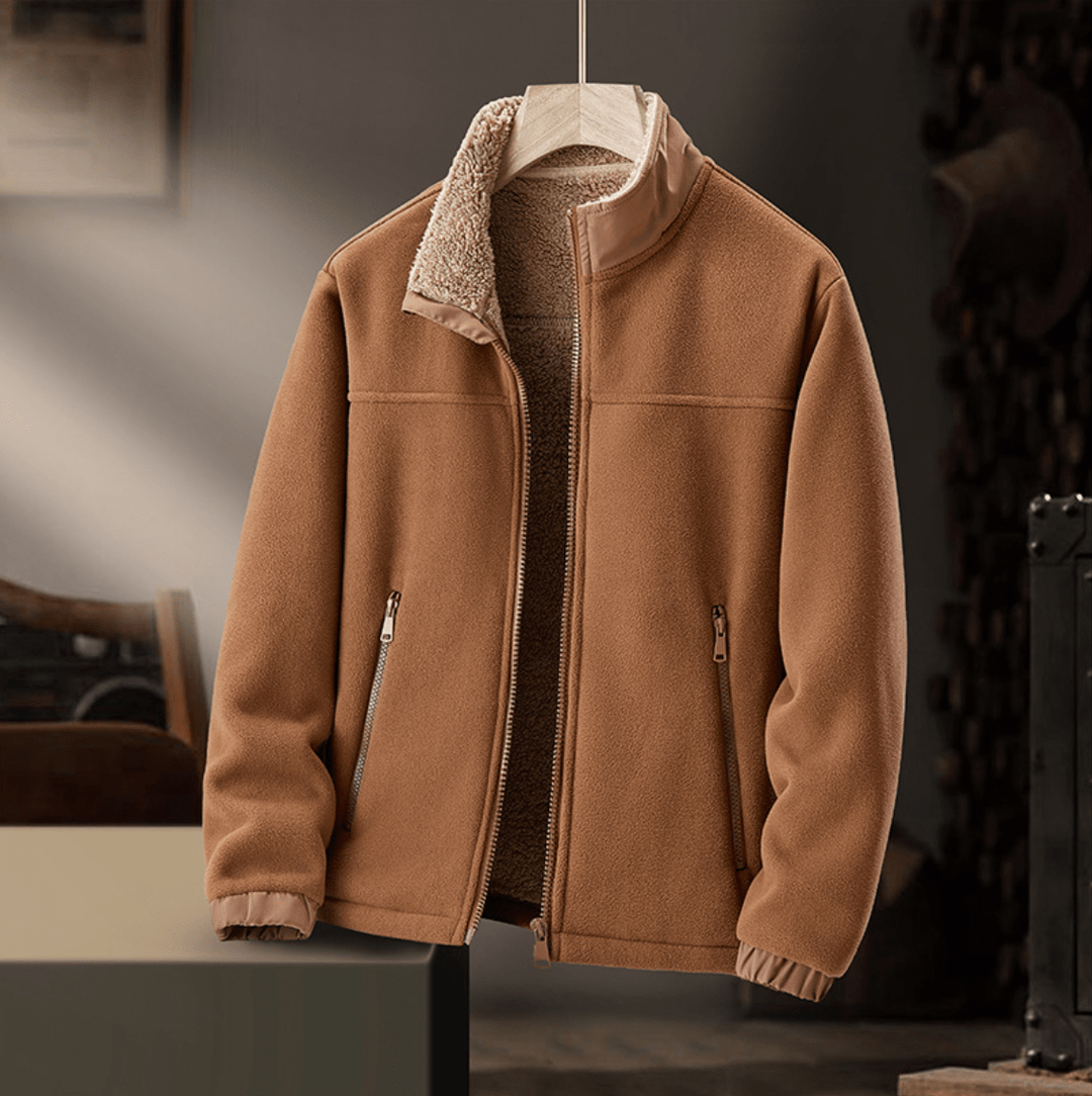 Grayson | Plush-Collar Zip Jacket - My Store