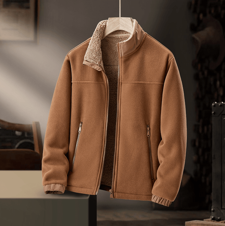 Grayson | Plush-Collar Zip Jacket - My Store