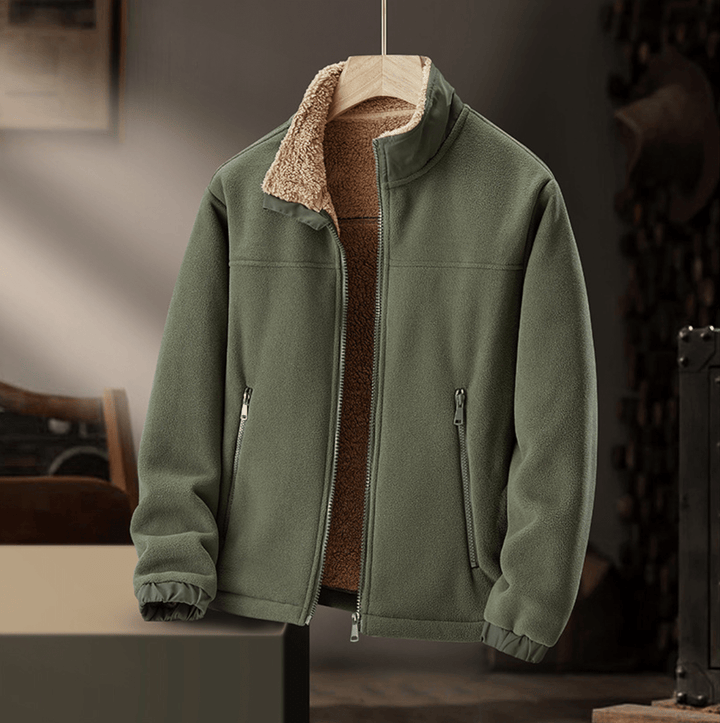 Grayson | Plush-Collar Zip Jacket - My Store