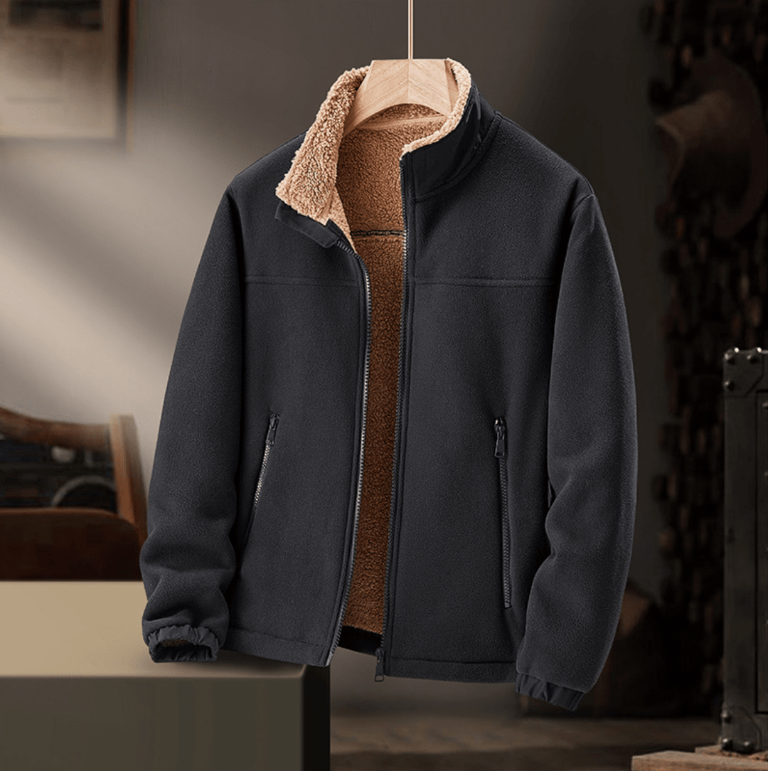 Grayson | Plush-Collar Zip Jacket - My Store