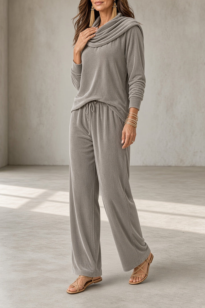 Taylor | Velvet Two-Piece Pant Set