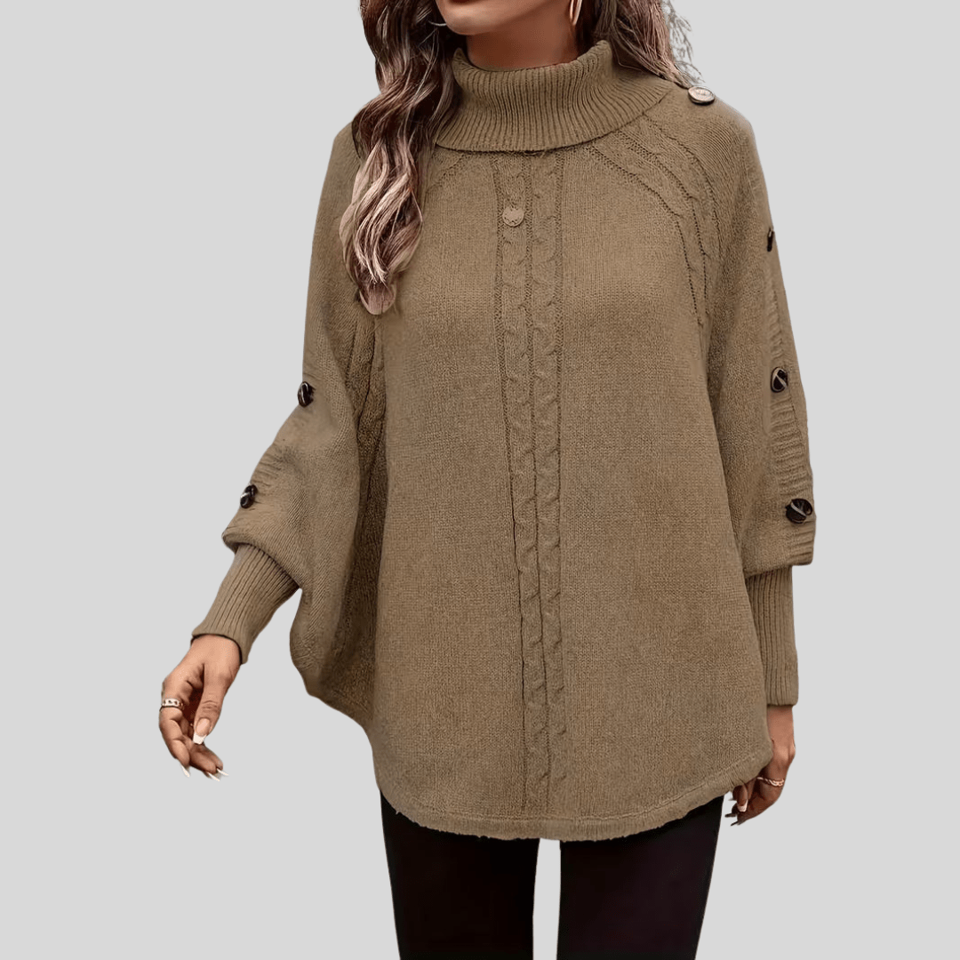 HOPE | High-neck cable-knit sweater - My Store