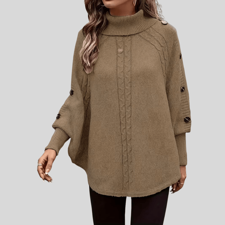 HOPE | High-neck cable-knit sweater - My Store