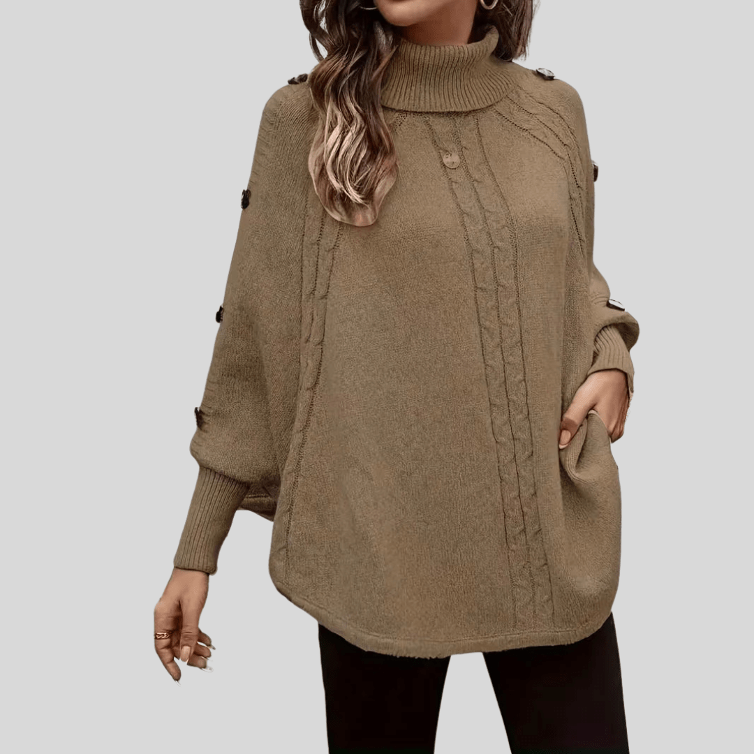HOPE | High-neck cable-knit sweater - My Store