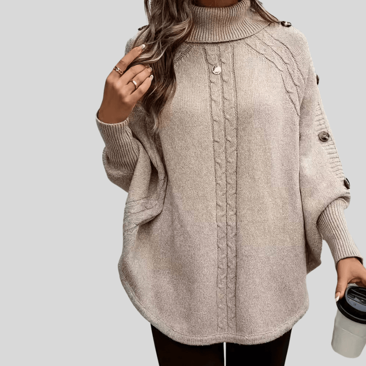 HOPE | High-neck cable-knit sweater - My Store