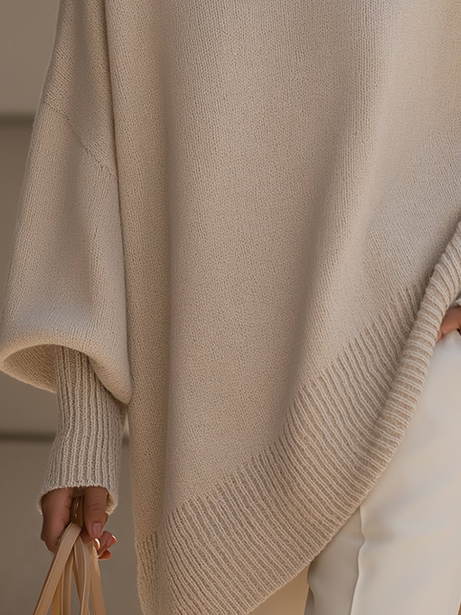 ISABELLA | Oversized drape knit sweater - My Store