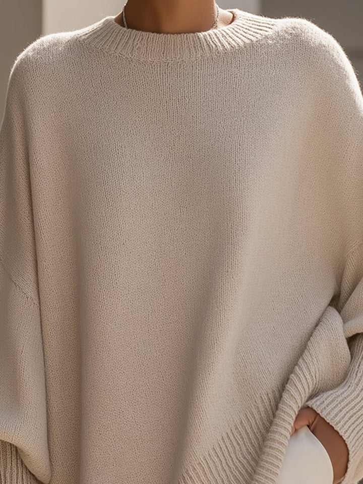 ISABELLA | Oversized drape knit sweater - My Store