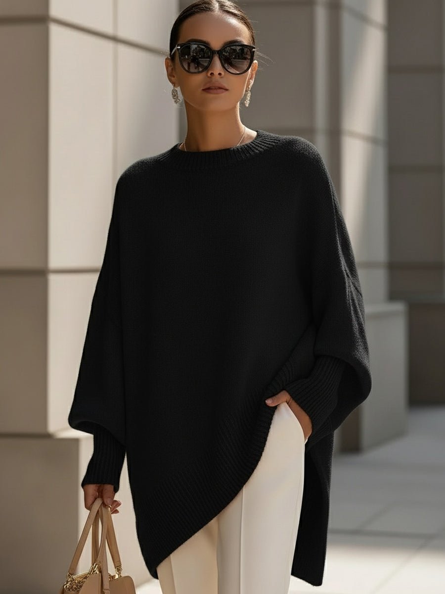 ISABELLA | Oversized drape knit sweater - My Store
