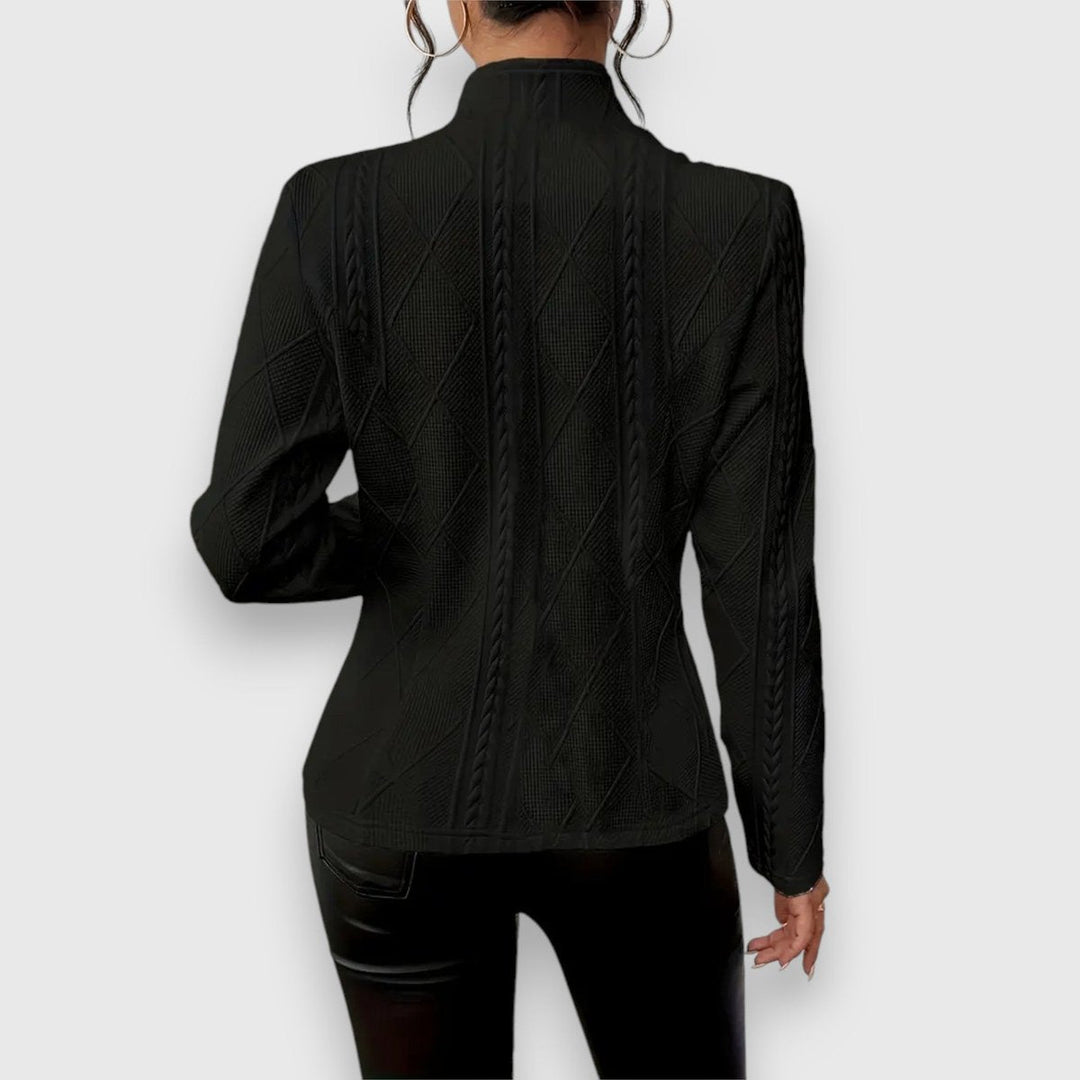 Loretta | Textured Button-Front Cardigan - My Store