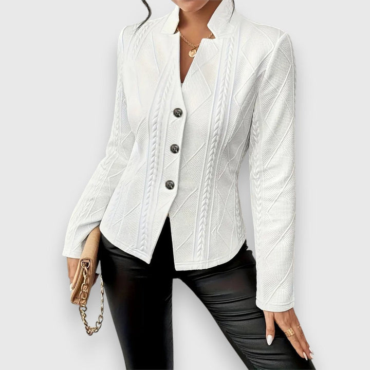 Loretta | Textured Button-Front Cardigan - My Store