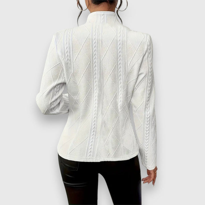 Loretta | Textured Button-Front Cardigan - My Store