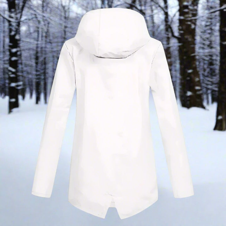 Lorraine | Hooded Waterproof Longline Rain Jacket - My Store